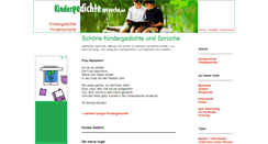 Desktop Screenshot of kindergedichte-sprueche.net