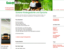 Tablet Screenshot of kindergedichte-sprueche.net